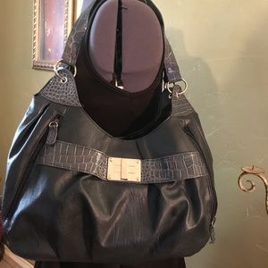 Noatd Blue Vinyl Purse